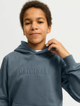 Jack&Jones junior JORFREDERIKSBERG SWEAT HOOD 12274590 Stormy Weather