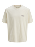 Jack&Jones junior JORISLINGTON TYPE TEE SS 12274923 Antique White