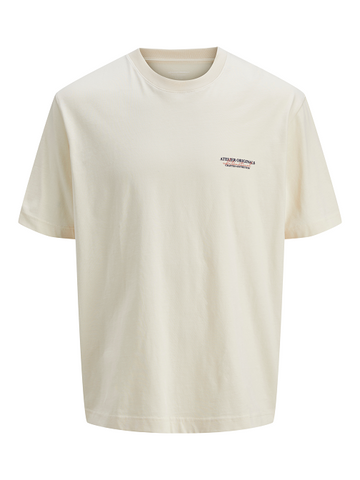 Jack&Jones junior JORISLINGTON TYPE TEE SS 12274923 Antique White