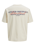 Jack&Jones junior JORISLINGTON TYPE TEE SS 12274923 Antique White