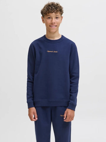 Jack&Jones junior JORNORREBRO CREW NECK SWEAT 12284064 Ocean Cavern
