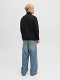 Jack&Jones junior JORNORREBRO EMB SWEAT HIGH NECK 12284067 Black