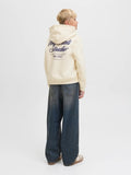 Jack&Jones junior JORNORREBRO TYPO BACK SWEAT HOOD 12284069 Antique White