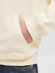 Jack&Jones junior JORNORREBRO TYPO BACK SWEAT HOOD 12284069 Antique White