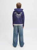 Jack&Jones junior JORNORREBRO TYPO BACK SWEAT HOOD 12284069 Ocean Cavern