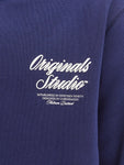 Jack&Jones junior JORNORREBRO TYPO BACK SWEAT HOOD 12284069 Ocean Cavern
