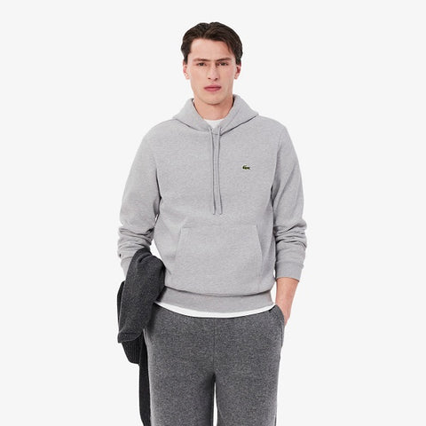 Lacoste BASIC HOODIE SH9623 CCA Silver Chine