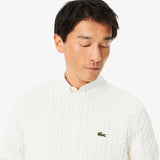 LacosteCABLEKNITSWEATERAH7627X0NBlanc__2