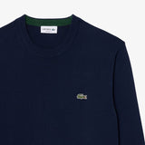 LacosteCREWNECKCOTTONSWEATERAH198500166NavyBlue__5