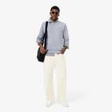 LacosteHALFZIPCOTTONSWEATSHIRTSH192700CCACCASilverChine__6