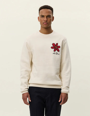 Les Deux FLOWER BASKET SWEATSHIRT 1000836 215 Ivory