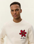 Les Deux FLOWER BASKET SWEATSHIRT 1000836 215 Ivory