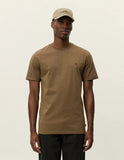 Les Deux NORREGAARD CONTRAST T-SHIRT 1000201 826 Teak Brown