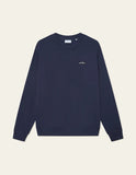 Les Deux PATCH CREW SWEATSHIRT 1000512 460 Dark Navy blue