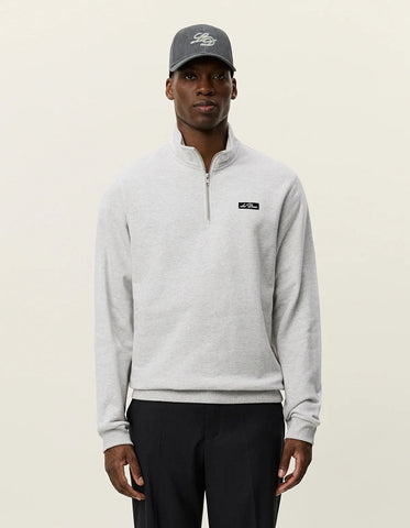 Les Deux PATCH HALF-ZIP SWEATSHIRT 1000665 230 Snow Melange