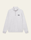 Les Deux PATCH HALF-ZIP SWEATSHIRT 1000665 230 Snow Melange