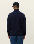 Les Deux PATCH HALF-ZIP SWEATSHIRT 1000665 460 Dark Navy blue