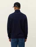 Les Deux PATCH HALF-ZIP SWEATSHIRT 1000665 460 Dark Navy blue