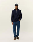 Les Deux PATCH HALF-ZIP SWEATSHIRT 1000665 460 Dark Navy blue