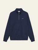 Les Deux PATCH HALF-ZIP SWEATSHIRT 1000665 460 Dark Navy blue