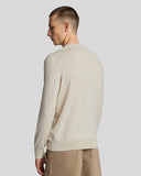 Lyle&Scott COTTON MERINO CREW NECK JUMPER KN2110VC_X865 X865 Grey Taupe
