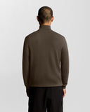 Lyle&Scott COTTON MERINO QUARTER ZIP JUMPER KN2112VC X863 Espresso
