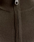 Lyle&Scott COTTON MERINO QUARTER ZIP JUMPER KN2112VC X863 Espresso