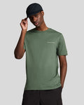 Lyle&Scott EMBROIDERED T-SHIRT TS2007V-X728 X728 Duck Green/Cove