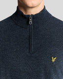 Lyle&Scott LAMBSWOOL BLEND QUARTER ZIP JUMPER KN2330V Z56 Dark Navy Marl