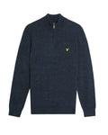 Lyle&Scott LAMBSWOOL BLEND QUARTER ZIP JUMPER KN2330V Z56 Dark Navy Marl