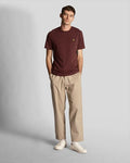 Lyle&Scott PLAIN T-SHIRT TS400VOGBASIC Z562 Burgundy