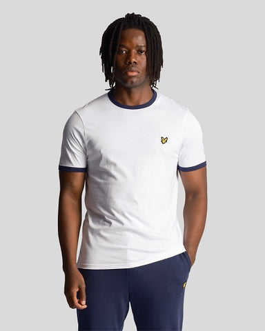 Lyle&Scott RINGER T-SHIRT TS705VOG Z433 White/Dark Navy