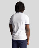 Lyle&Scott RINGER T-SHIRT TS705VOG Z433 White/Dark Navy