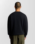 Lyle&Scott SCRIPT BRUSHBACK CREW NECK SWEATSHIRT ML2320V Z271 Dark Navy