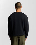 Lyle&Scott SCRIPT BRUSHBACK CREW NECK SWEATSHIRT ML2320V Z271 Dark Navy