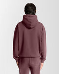 Lyle&Scott SCRIPT BRUSHBACK HOODIE ML2321V X868 Dusky Maroon