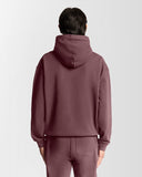 Lyle&Scott SCRIPT BRUSHBACK HOODIE ML2321V X868 Dusky Maroon