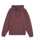 Lyle&Scott SCRIPT BRUSHBACK HOODIE ML2321V X868 Dusky Maroon