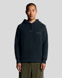 Lyle&Scott SCRIPT KNITTED HOODIE KN2308V Z271 Dark Navy