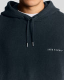 Lyle&Scott SCRIPT KNITTED HOODIE KN2308V Z271 Dark Navy