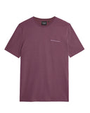 Lyle&Scott SCRIPT T-SHIRT TS2300V X868 Dusky Maroon
