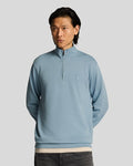 Lyle&Scott SUPERFINE QUARTER ZIP SWEAT ML2258TON X745 Blue Ash