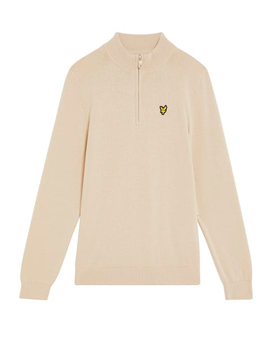Lyle&Scott junior 1/4 ZIP JUMPER KNB2100VC W503 Putty