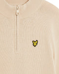 Lyle&Scott junior 1/4 ZIP JUMPER KNB2100VC W503 Putty