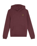 Lyle&Scott junior BRUSH BACK PULLOVER HOODIE MLB2001VB Z562 Burgundy