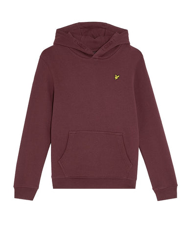 Lyle&Scott junior BRUSH BACK PULLOVER HOODIE MLB2001VB Z562 Burgundy