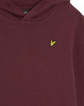 Lyle&Scott junior BRUSH BACK PULLOVER HOODIE MLB2001VB Z562 Burgundy