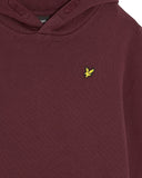 Lyle&Scott junior BRUSH BACK PULLOVER HOODIE MLB2001VB Z562 Burgundy