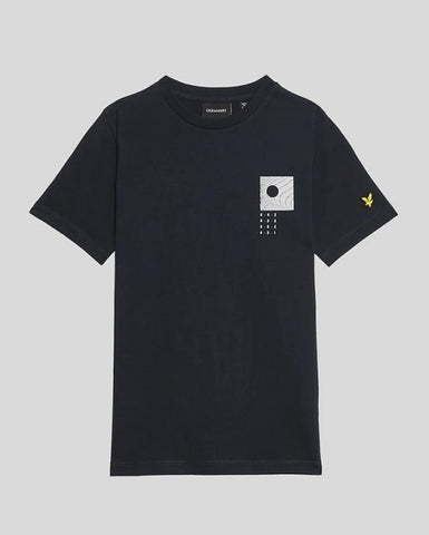 Lyle&Scott junior DISRUPT GRAPHIC T-SHIRT TSB2208V Z271 Dark Navy