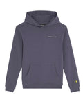 Lyle&Scott junior SCRIPT EMBROIDERED HOODIE MLB2020V_X854 X854 Graystone